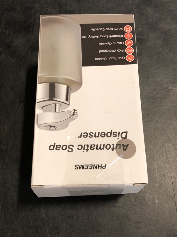 Photo 1 of Automatic Soap Dispenser Liquid Bathroom: Rechargeable Touchless Auto Smart Electric Plastic Grey Soap Dispenser - Kitchen - Hand Dish Lotion Couple