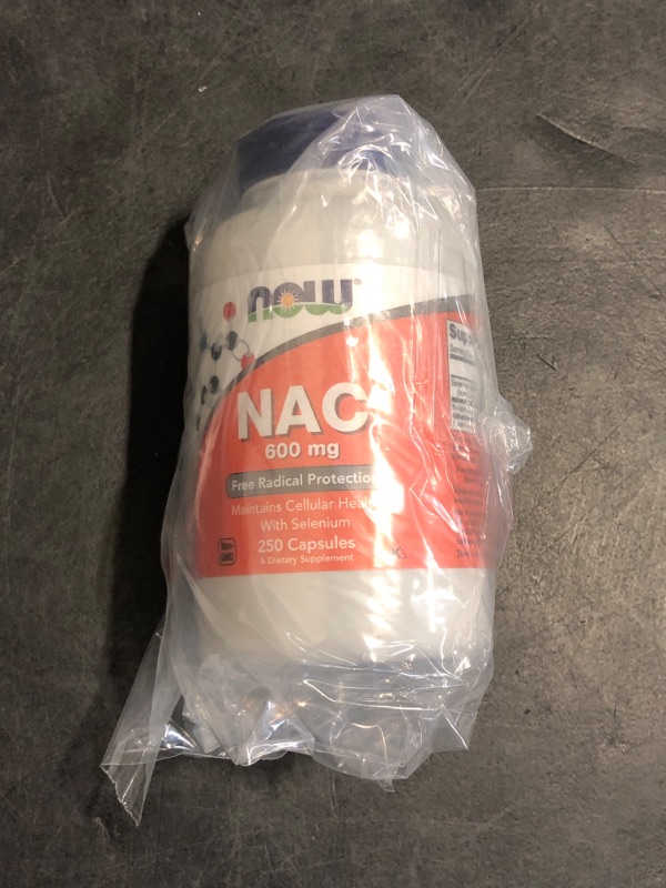 Photo 1 of NOW Supplements, NAC (N-Acetyl Cysteine) 600 mg with Selenium, 250 Veg Capsules