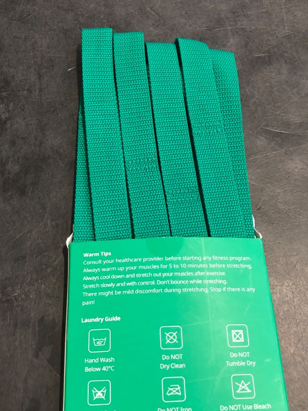Photo 1 of Trideer Stretching Strap Yoga Strap for Physical Therapy, 10 Loops Yoga Straps for Stretching, Non-Elastic Stretch Strap for Pilates, Exercise, Stretch Band for Women & Men