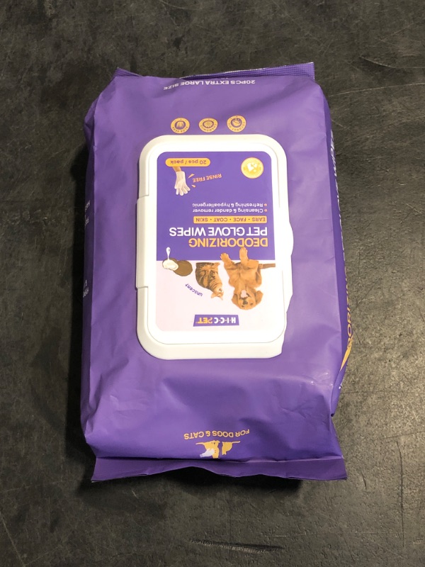 Photo 1 of HICC PET Dog Wipes Cleaning Deodorizing, Nourish Fur and Eliminate Odors, Hypoallergenic Dog Cleaning Glove Wipes with Coconut Oil, No Rinse Cat Cleaning Wipes for Daily Care(unscent)1040578160
LPNPMDQ8042546
