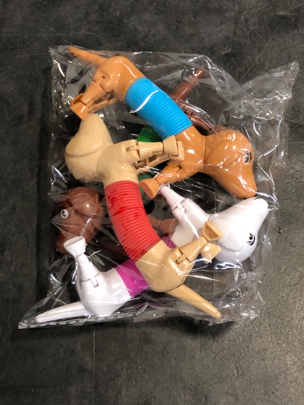 Photo 1 of Limpskys Dog pop Tubes fidgets, Travel Toys for Toddlers 3-5, Sensory Toys for Kids 5-7, fidgets for Kids, Animal pop Tubes, Easter Egg fillers,Easter Basket Stuffers 4 Pack Dog
