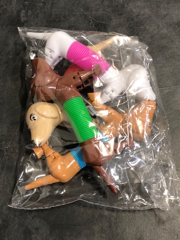 Photo 1 of Limpskys Dog pop Tubes fidgets, Travel Toys for Toddlers 3-5, Sensory Toys for Kids 5-7, fidgets for Kids, Animal pop Tubes, Easter Egg fillers,Easter Basket Stuffers 4 Pack Dog