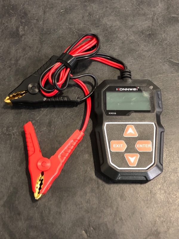 Photo 1 of KONNWEI KW208 12V Car Battery Tester, 100-2000 CCA Load Tester Automotive Alternator Tester Digital Auto Battery Analyzer Charging Cranking System Tester for Truck Marine Motorcycle SUV Boat