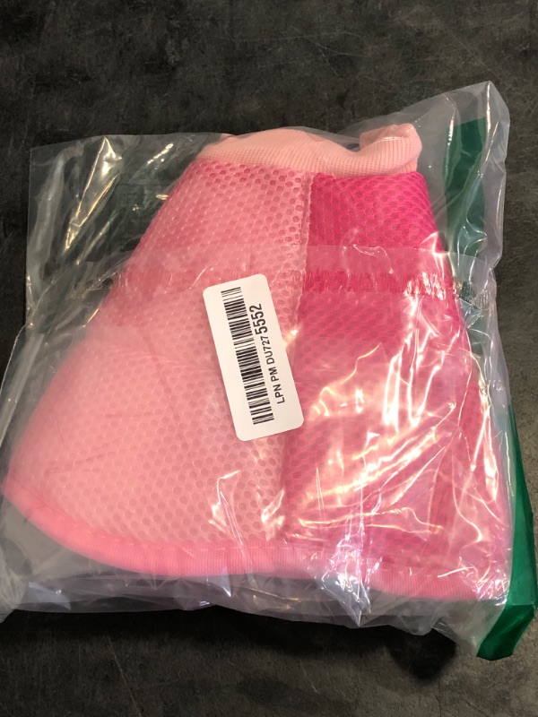 Photo 1 of SUNFURA Dog Cone - Soft Cone for Dogs to Stop Licking, Pet E-Collar Alternative After Surgery, Adjustable Pet Recovery Collar for Wound Healing, Pink Small