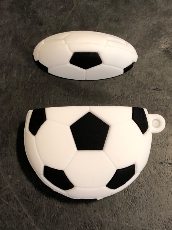 Photo 1 of TYOROY 3D Soccer Case for Airpod 1&2,Cute Cartoon Kids Teens Boys Men Lovely Cool Sports Soccer Football Soft Case with Keychain for Airpods 1&2 (Soccer)
