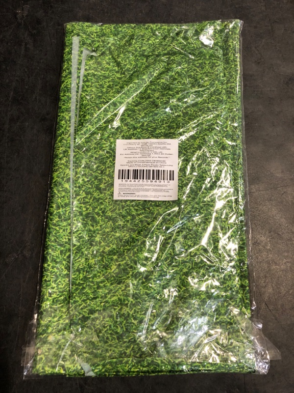 Photo 1 of Sparkle and Bash 3 Pack Green Grass Plastic Tablecloths (54 x 108 in) for Golf Party or Hole in One Birthday Table Covers & Decorations - Plastic Tablecloth - Table Cover