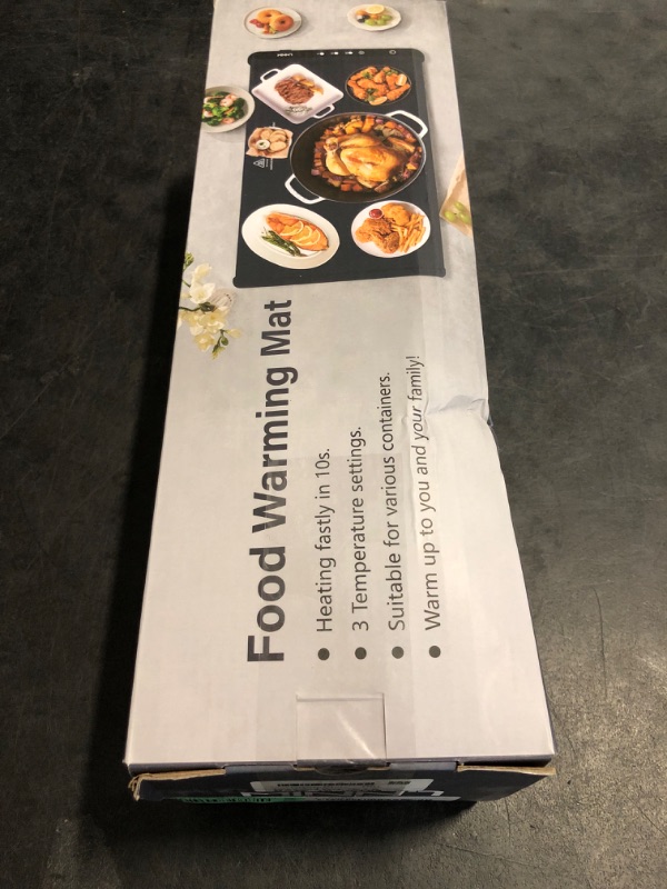 Photo 1 of Warming Mat for Food,Food Warming Mat,Electric Warming Tray for Buffets Party and Home Daily Use,Heating Fastly in 10s,Portable Design,Timed Function for Your Family.
