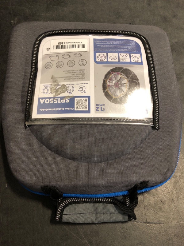 Photo 1 of SNOCATENA Snow Chains for Car,SUV,Truck and Pickup,Universal Emergency Tire chains,Compatible with Tire Width 205 215 225 235 245 255 265 MM - Set of 2