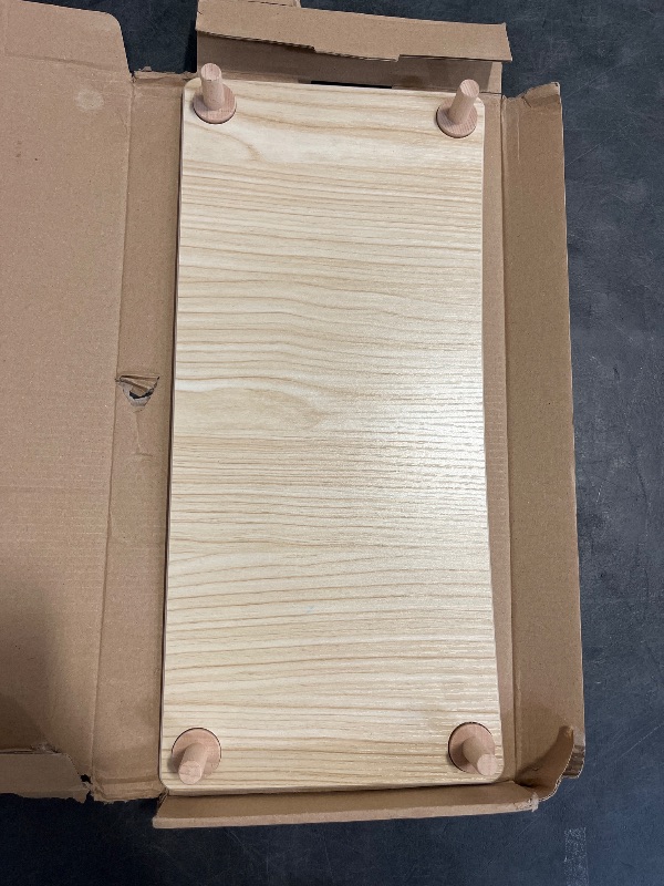 Photo 1 of Niteangel Hamster Play Wooden Platform for Dwarf Syrian Hamsters Gerbils Mice Degus or Other Small Pets (Rectange - 7'' Height, Burlywood)