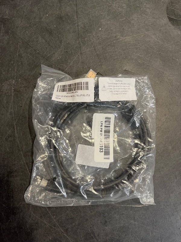 Photo 1 of CBUS 5ft HDMI to Micro HDMI Cable for GoPro Hero, Canon EOS M50 M5 M6 M100, Panasonic LUMIX ZS200 G85 GX850 FZ80 ZS70 LX10 GX85 FZ300 G7 GX8 GX9 ZS100, Sony a6400 a6300 RX0 a9, a7 III, a7R III, a7S II