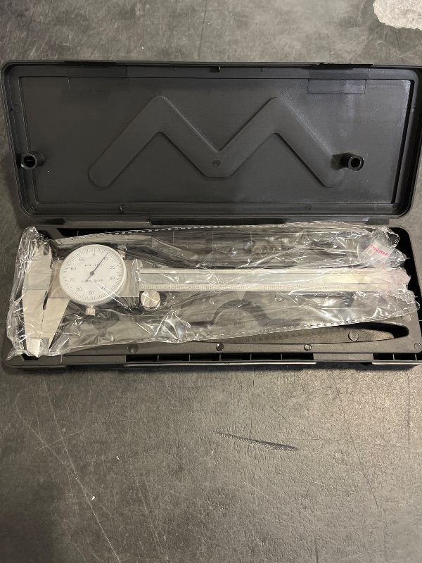 Photo 1 of findmall 6" Dial Caliper 0.001 Stainless Steel Caliper Measuring Tool 4-Way Measurement with Plastic Case