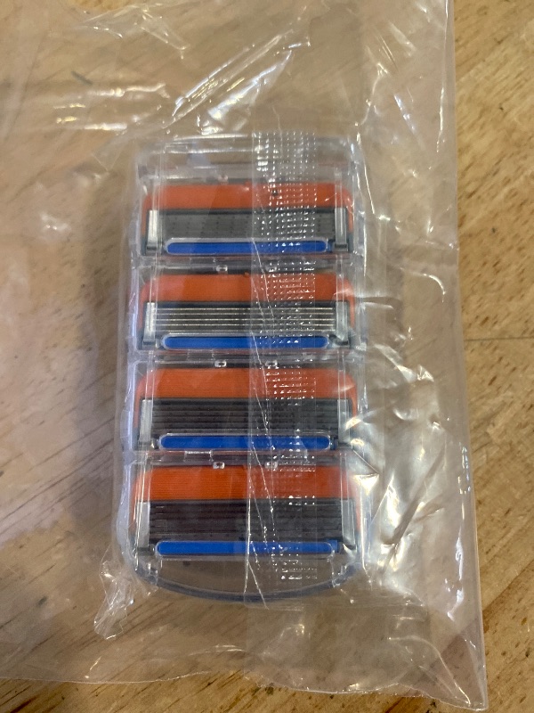 Photo 1 of Gillette Fusion5 Mens Razor Blade Refills, 4 Count, Lubrastrip for a More Comfortable Shave