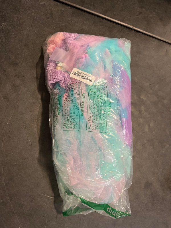 Photo 1 of (5-6 Years) SKCAIHT Mermaid Costume Dress for Girls Mermaid Light Up Dress for Girls Mermaid Birthday Party Gifts Decorations Halloween Costumes 