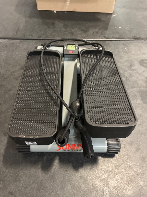 Photo 1 of unny Health & Fitness Mini Stepper for Exercise at Home, Stair Step Workout Machine with Resistance Band, Fullbody Cardio, Upgraded Over 300lb Weight Capacity, Optional Free SunnyFit App Connection