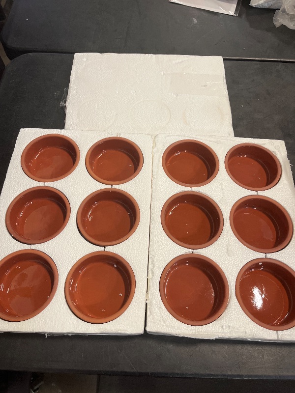 Photo 1 of Areste Mexican Clay Cookware Set ( Set of 12) - Terracotta Cooking Pots, Bowls, Plates, and Serving Dishes - Premium Spanish Earthenware for Baking, Yogurt, Kheer, Meat, Vegetables, Turkish Cuisine - Cazuelas Cocina Mexicana -Clay Pot for Cooking