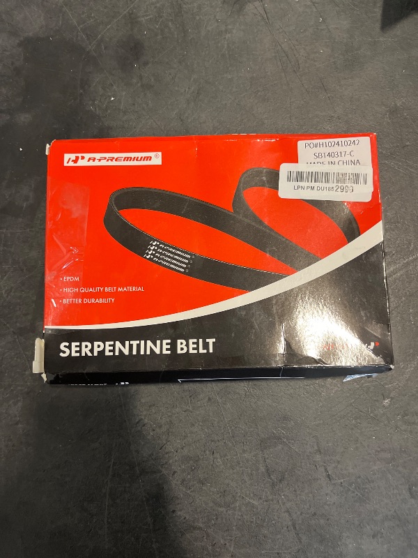 Photo 1 of A-Premium Stretch Fit Serpentine Drive Belt Compatible with Subaru Outback 2008-2011, Forester 2009-2013, Impreza 2008-2014, WRX 2013-2016, WRX STI 2013-2021, H4 2.5L - Location: Air Conditioning