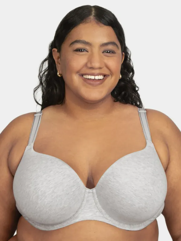Photo 1 of 36DDD - Women's Fit For Me® 360 Stretch Plus Size Cotton T-Shirt Bra, size 36DDD