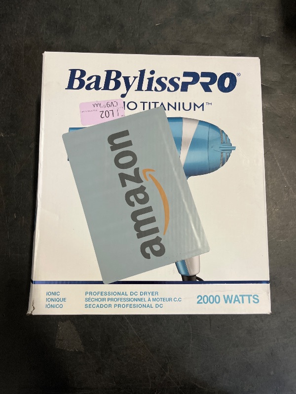 Photo 1 of BaBylissPRO Hair Dryer, Nano Titanium 2000-Watt Blow Dryer, Hair Styling Tools & Appliances, BNT5548