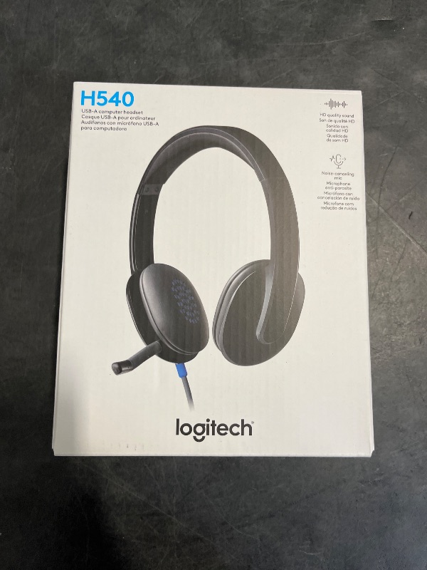 Photo 1 of Logitech High-performance USB Headset H540 for Windows and Mac, Skype Certified