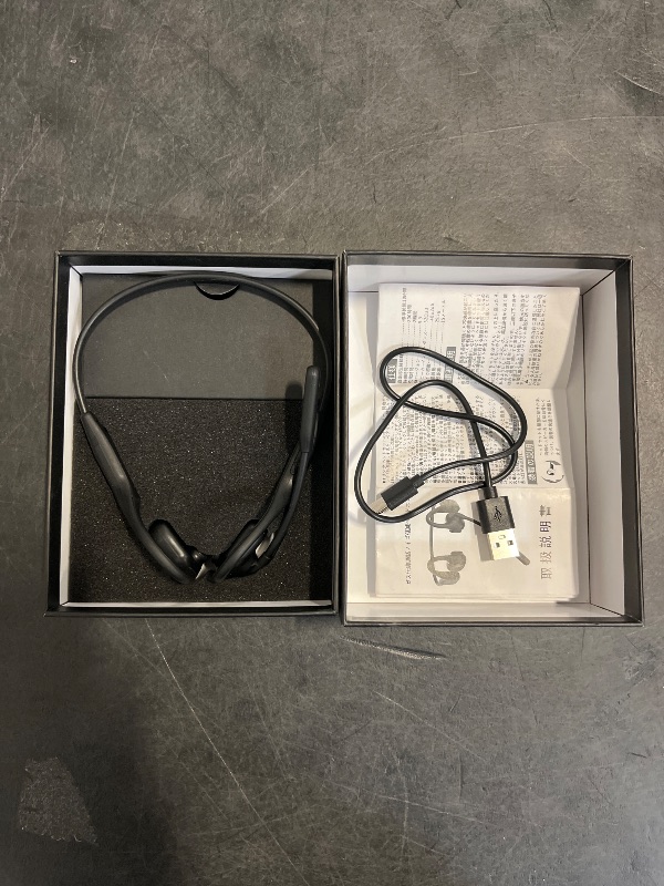 Photo 1 of MARLALL Open Ear Headphones with Mic, Bluetooth Headset with Microphone, Dual Connect Bluetooth 5.3 Headset with Boom Mic/Mute Function, Wireless Headphones for Meeting, Online Class-Black