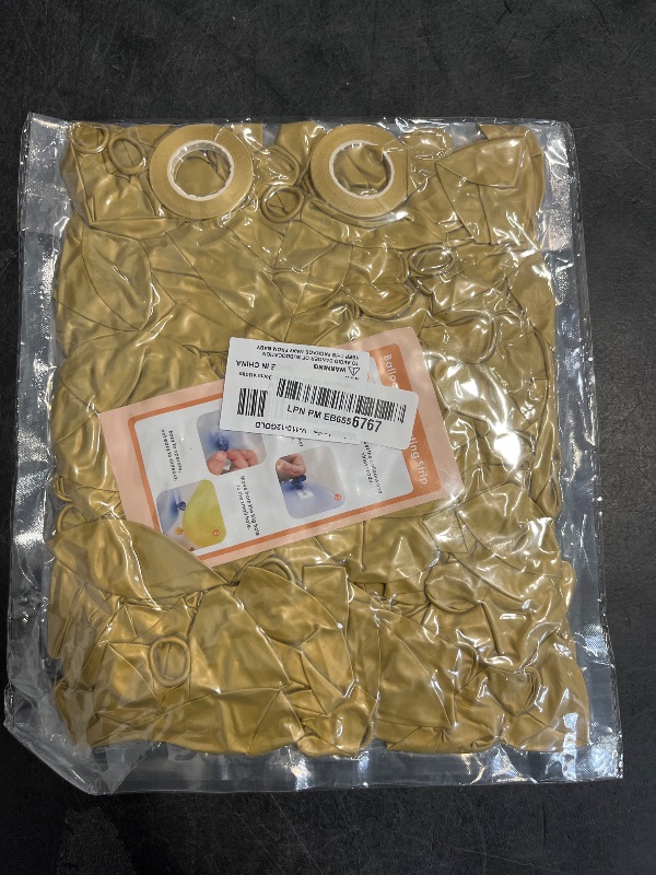 Photo 1 of Voircoloria 110pcs Metallic Gold Balloons 12inch Chrome Gold Latex Party Balloons for Graduation, Wedding, Birthday, New Year, Baby Shower, Anniversary Party Decorations