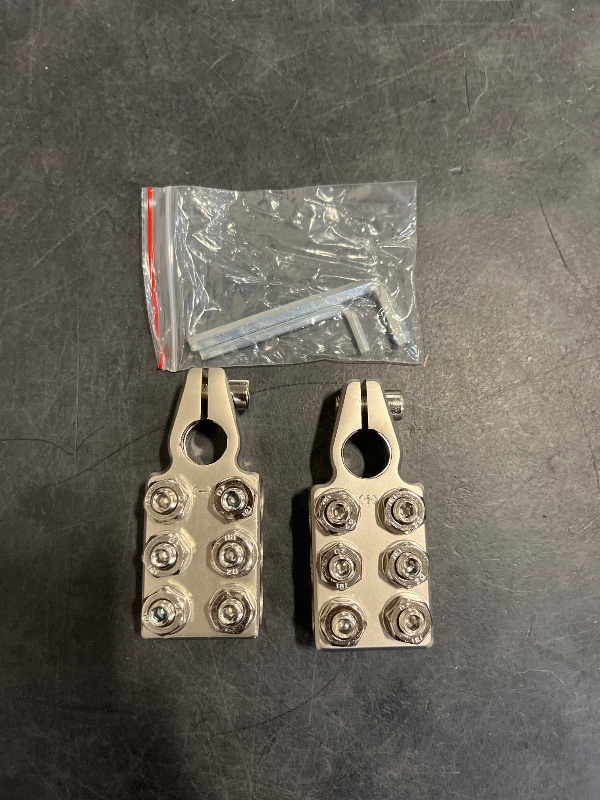 Photo 1 of 6x1/0 AWG Battery Post Terminal Connector 0 Gauge 12 Way Battery Terminal Clamps Replacement for Tapered Top Post