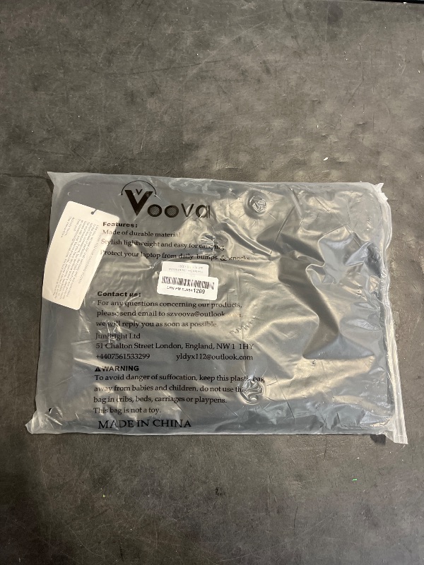 Photo 1 of V Voova Laptop Sleeve 14 15 Inch Carrying Case Compatible with MacBook Pro 14,MacBook Air 15,15 Surface Laptop,14"-15" HP Dell Asus Acer Laptop,Black