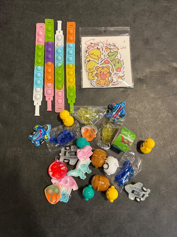 Photo 1 of Aowrebu 117 PCS Party Favors for Kids 4-8 8-12, Pop Fidget Toys, Treasure Box for Classroom, Pinata Filler, Goodie Bag Stuffers, Prize Box, Treasure Chest, Classroom Prizes