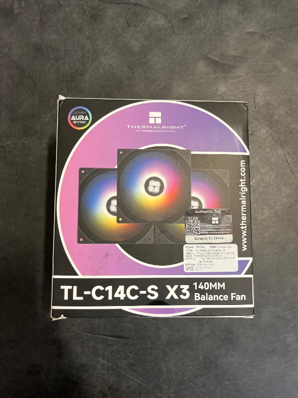 Photo 1 of Thermalright TL-C14C-S X3 140mm Silent Cooling Fan,Black Compurter Cooling Fan,CPU Coolers with 1500RPM High Speed,4-Pin PWM Connector,3 Packs