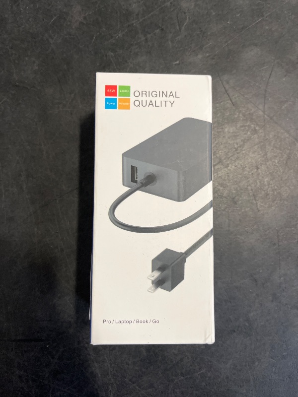 Photo 1 of 65W Surface Pro Laptop Charger for Microsoft Surface Pro 10, 9, 8, 7+, 7, 6, 5, 4, 3, X, Windows Surface Laptop 6, 5, 4, 3, 2, 1, Surface Go Tablet, Surface Book 3, 2, 1, Support 44W, 36W, LED, 10FT