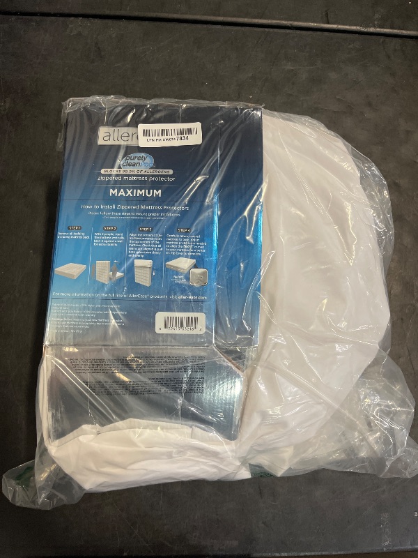 Photo 1 of AllerEase Waterproof Mattress Protector, Maximum Allergy Mattress Protector, King Zippered Mattress Cover
