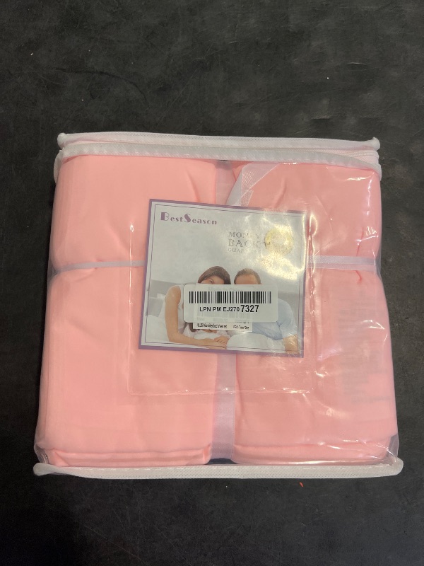 Photo 1 of Best Season 3 Piece Bed Sheet Set (Twin,Blush Pink) 1 Flat Sheet,1 Fitted Sheet and 1 Pillow Cases,100% Brushed Microfiber 1800 Luxury Bedding,Deep Pockets,Extra Soft & Fade Resistant