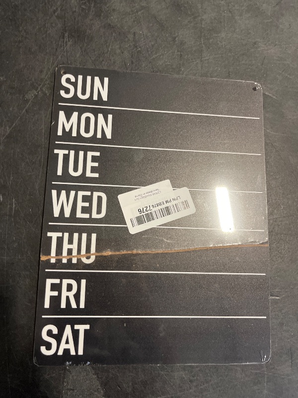 Photo 1 of YCYD menu board for kitchen, Sun Mon Tue Wed Thu Fri Sat Wood Sign Rustic Menu Chalkboard Wooden Hanging Plaque for Home Dining Room Wall Art Decoration 8 x 10 Inches Present