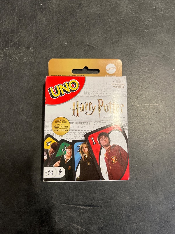 Photo 1 of Mattel Games UNO Harry Potter Card Game for Kids, Adults & Parties, Collectible Deck Based on Popular Series for 2 to 10 Players