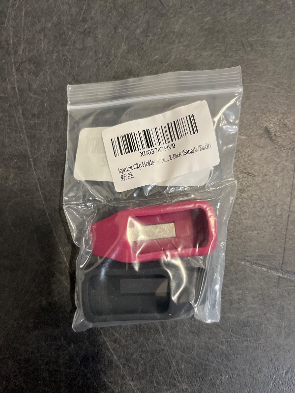 Photo 1 of lepmok Clip Holder Accessory for Fitbit Charge 6/5, 2-Pack (Sangria/Black)