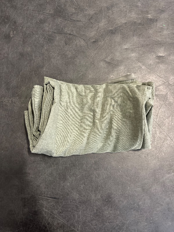 Photo 1 of MIULEE Pack of 2 Decorative Outdoor Solid Waterproof Throw Pillow Covers Faux Linen Garden Farmhouse Cushion Cases for Patio Tent Balcony Couch Sofa 18x18 inch Olive Green