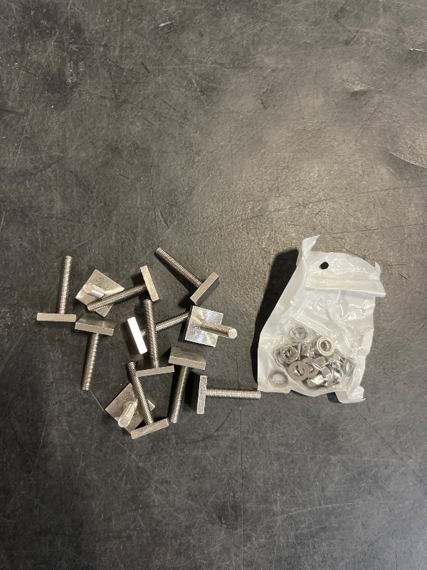 Photo 1 of Zhengmy 12 Pcs T Slot Bolts M6 35 mm Square Head T Bolts for Roof Rack Stainless Steel Roof Rack Accessories Heavy Duty T Track Bolts with Nuts Washer Barrels Kit for Kayak Ski Bike Rail Carrier