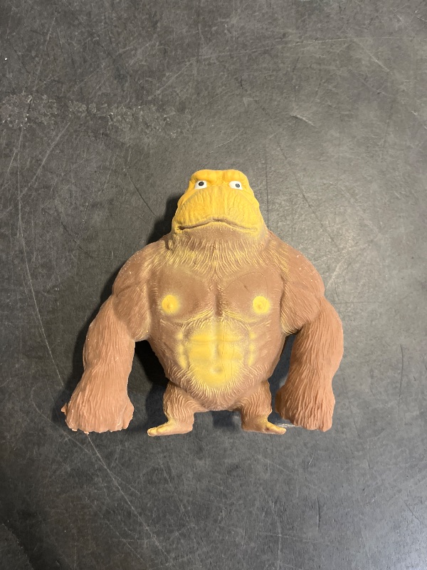 Photo 1 of YJHWLF Stretchy Glue-Sand Filled Rubber Gorilla, Latex Gorilla Soft Decompression Doll Toy,Squishy Monkey Toy, Animal High-Elastic Stretchable, Decompression Toy for Adults and Children (Gorilla-S)