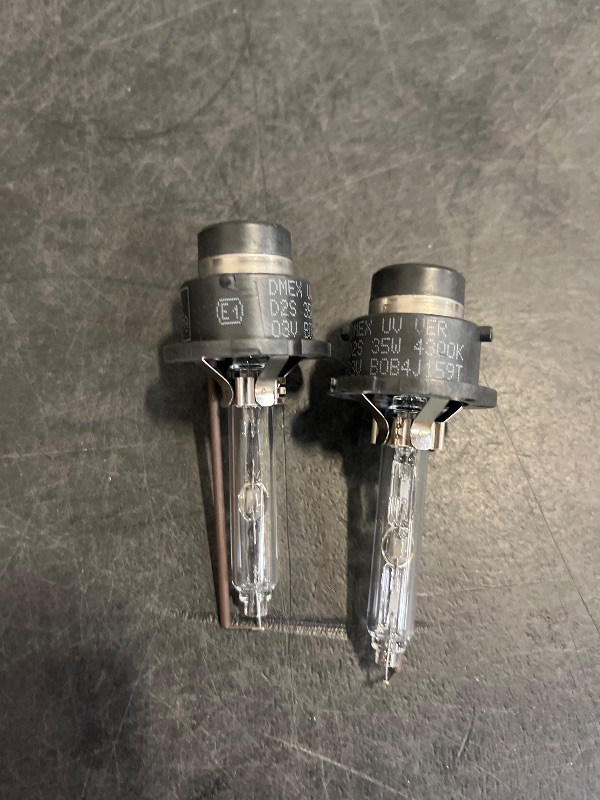 Photo 1 of DMEX D2S - 35W - 4300K Warm White Xenon Headlight HID Bulbs 85122 66240 66040 66240CBI Replacement - Pack of 2(Not fit Halogen Headlight Assembly)