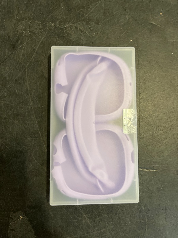 Photo 1 of Silicone Case Cover for AirPods Max, Ear Pad Case/Ear Cups/Headband Cover for AirPods Max Headphones, Accessories Soft Silicone Protector for Apple AirPod Max New USB-C (2024) (Light Lilac)
