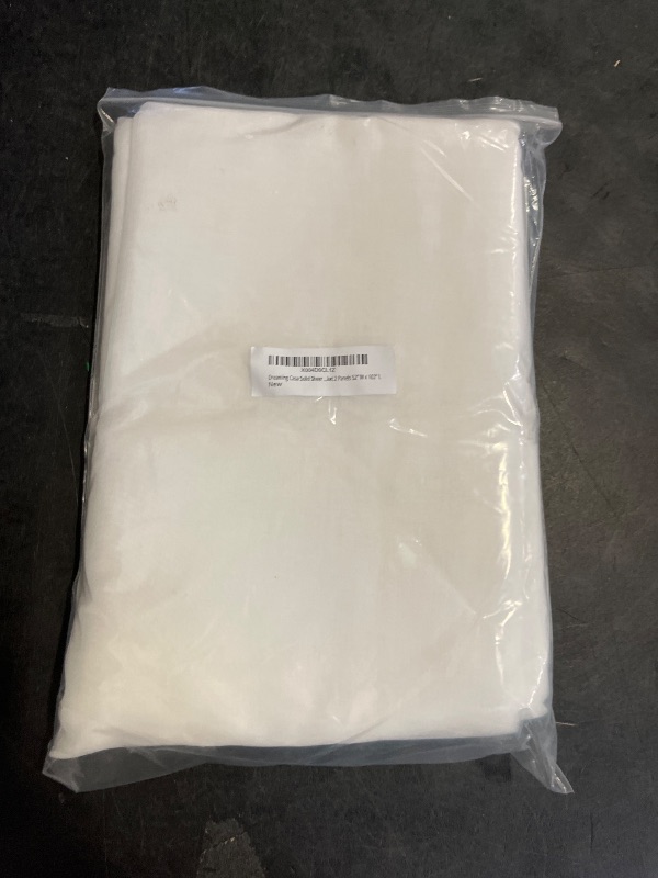 Photo 1 of Dreaming Casa Solid Sheer Curtains Draperies White Rod Pocket 2 Panels 52" W x 102" L