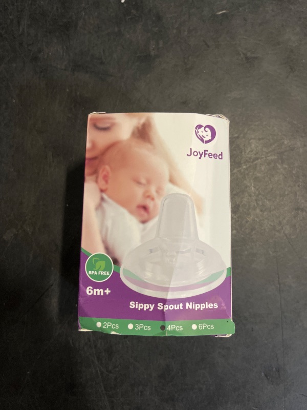 Photo 1 of Sippy Spout Nipples for Philips Avent Natural Baby Bottles, My Grippy Spout Sippy Cup and Natural Trainer Sippy Cup,Variable Flow, Silicone Conversion Nipple,6+ Months,4 Count