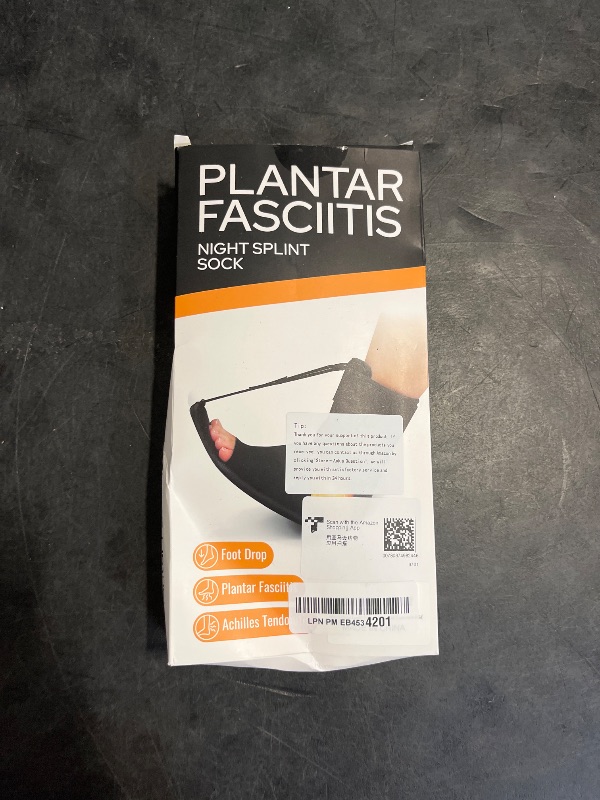Photo 1 of exhood Upgraded Plantar Fasciitis Night Splint, Adjustable Plantar Fasciitis Relief Braces for Women & Men, Supportive Foot Brace with Arch Cushion for Plantar Fasciitis, Foot Drop & Dangle Foot, Achilles Tendonitis, Heel Spur Pain Relief All Times (Black