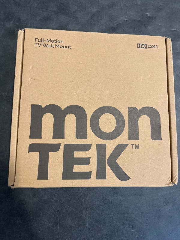 Photo 1 of monTEK Full Motion TV Wall Mount for 23–65 Inch Flat & Curved TVs and Monitors, Swivel & Tilt Articulating Bracket, Max VESA 400x400mm, Holds up to 77 lbs, Perfect Center Design