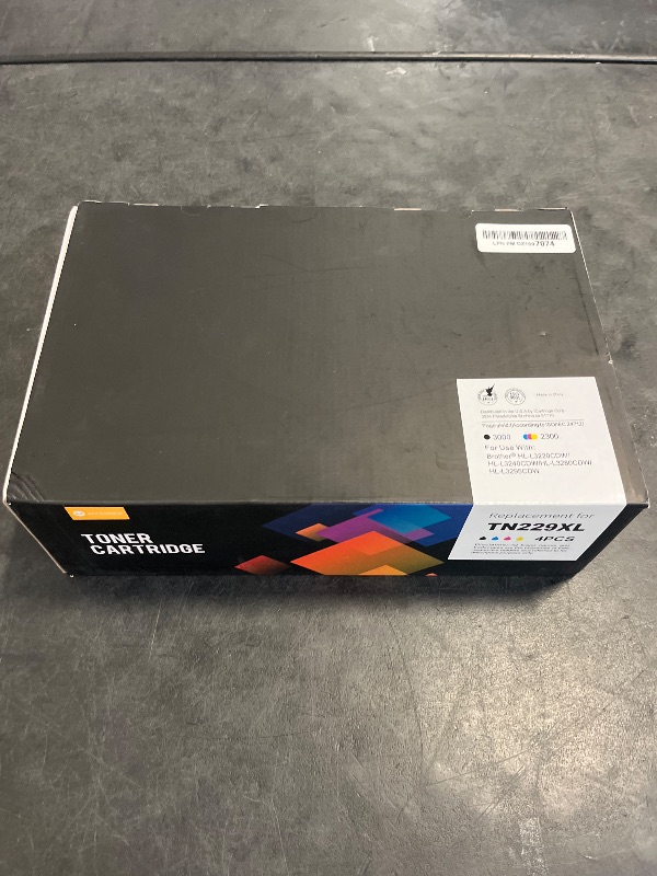Photo 1 of MYTONER Compatible Toner Cartridge Replacement for Brother TN229XL TN229 XL Toner Cartridges for MFC-L3720CDW MFC-L3780CDW HL-L3280CDW HL-L3220CDW HL-L3300CDW Printer (4 Pack TN-229XLBK/C/M/Y)