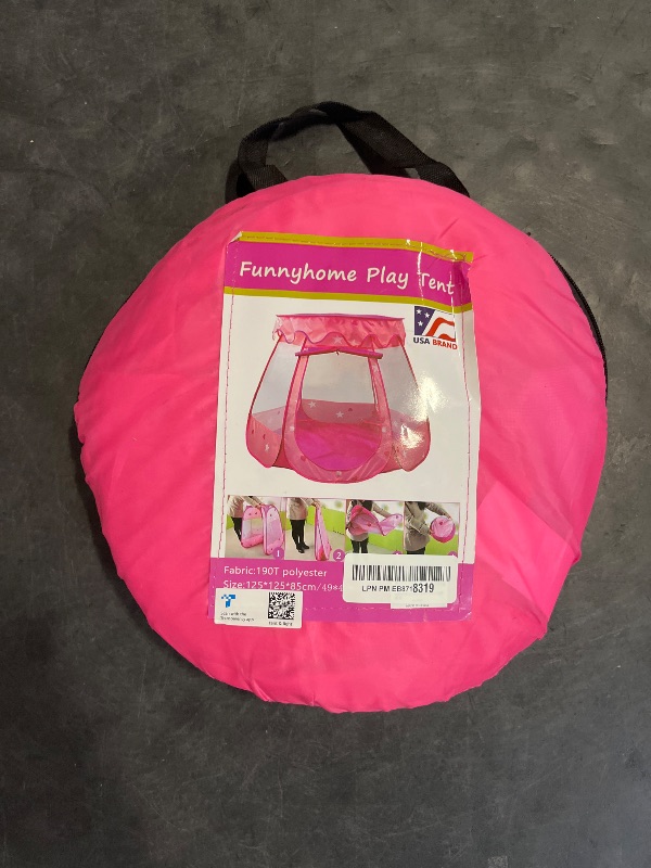Photo 1 of crayline Princess Tent with Star Light for 1 Year Old Birthday Gift, Ball Pit for Babies, Toddlers Girls Toys, Easy to Pop Up and Assemble