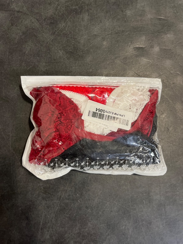 Photo 1 of SIZE 3XL Justgoo Womens Sexy Thongs Lace Panties Underwear Low Rise Plus Size Underpants Pack of 5 