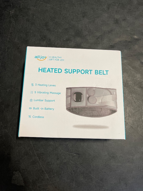 Photo 1 of ALLJOY 67" Cordless Heating Pad for Back Pain Relief FSA HSA Eligible, Father's Day Gifts for Dad Men Women Mom, Portable Lower Back Massager with 3 Heat 5 Vibration, Lock Screen Supported