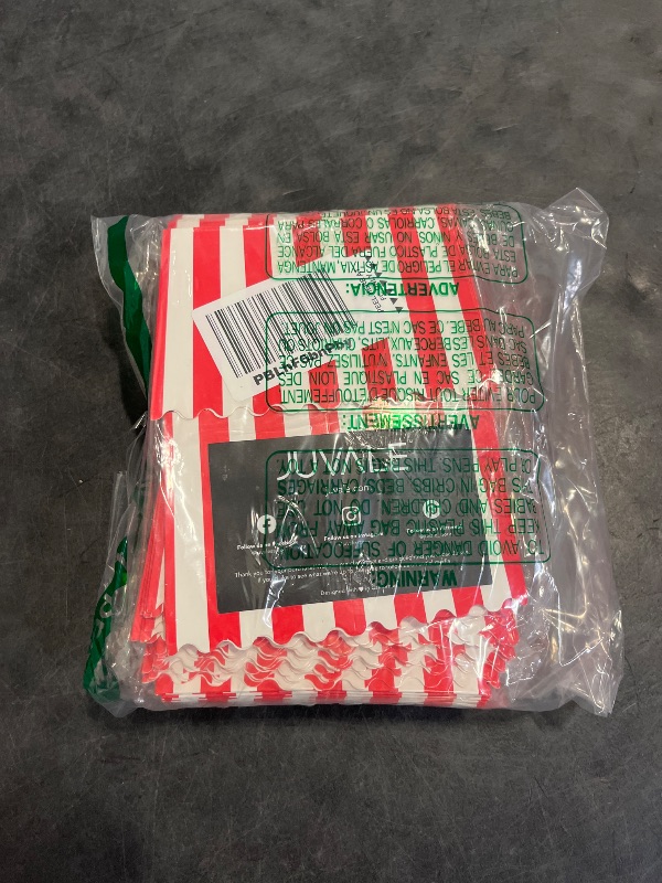 Photo 1 of Juvale 100 Pack Red and White Mini Popcorn Boxes for Party, Bulk Paper Popcorn Containers for Movie Night Decorations and Carnival Decorations (3 x 4 In)