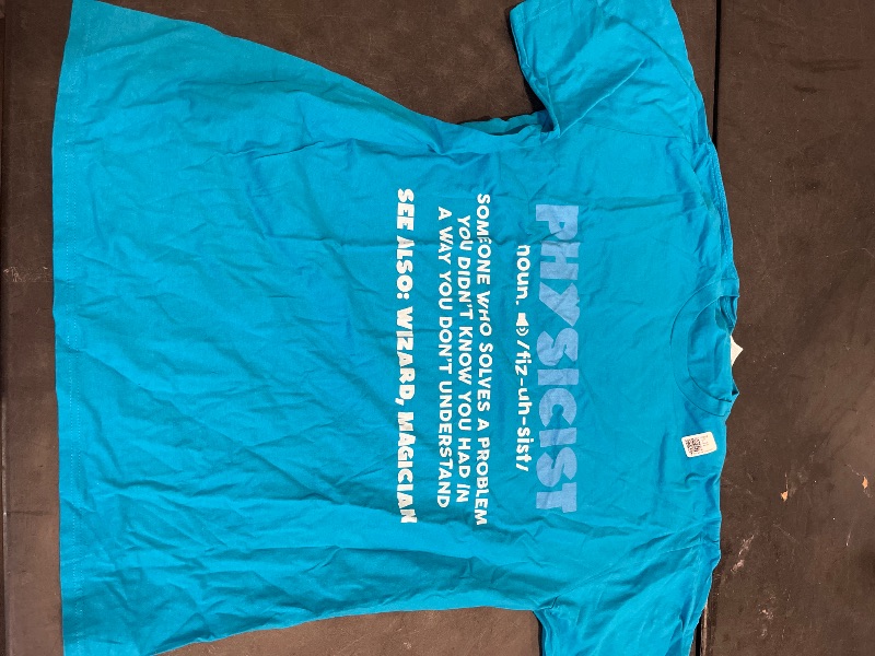 Photo 1 of SIZE 2XL Funny Noun Physicist Definition Scientist Physics Gift T-Shirt